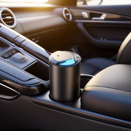 Aluminum Car Aroma Diffuser (Black) with LED by Concept Two