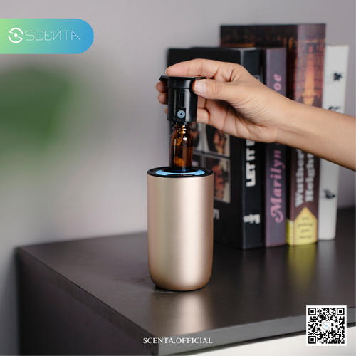 Aluminum Car Aroma Diffuser (Gold) with LED by Concept Two